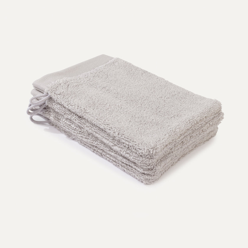 Washcloth Silver Grey 16x21 cm | Set of 4