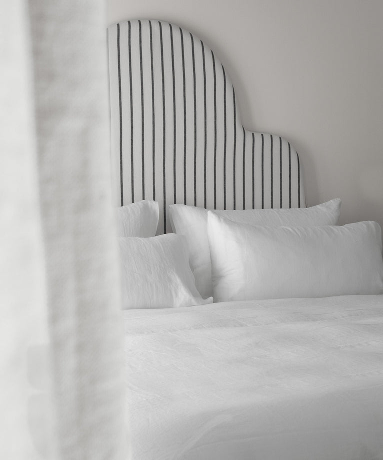 Set of 2 Pillowcases Washed Linen | White
