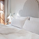 Duvet Cover Set & Fitted Sheet Washed Linen | White