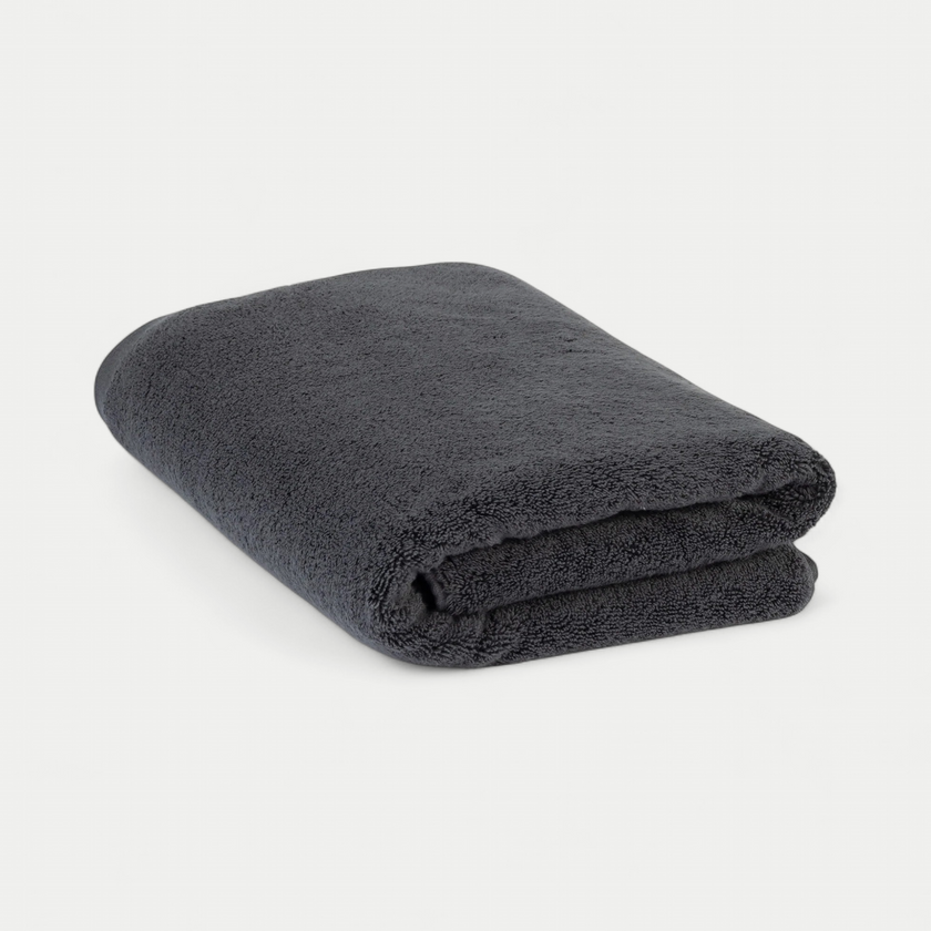 Towel Zero-Twist Cotton 70x140 cm | Anthracite