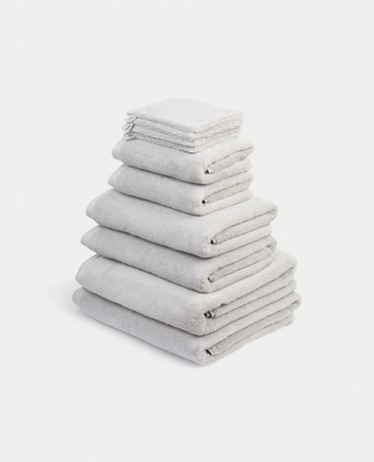 Towel set Spa Complete (10 pcs) | Silver Grey