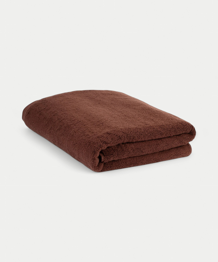 Towel zero-twist cotton 100x150 cm | Chestnut