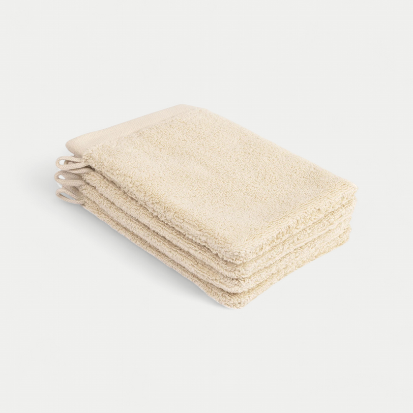 Washcloth Cream 16x21 cm | Set of 4