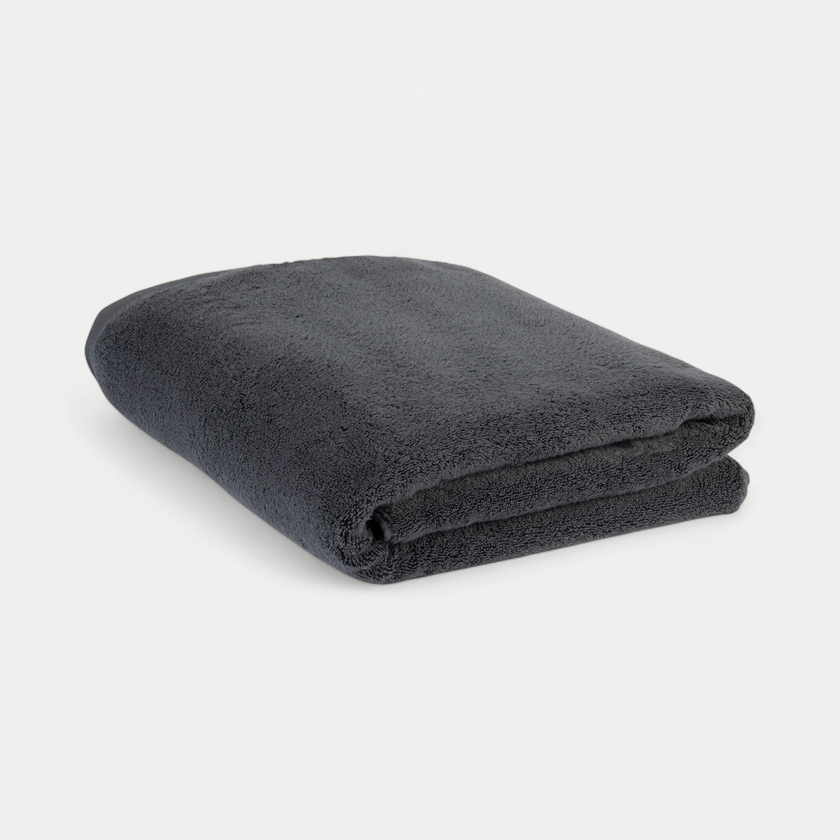 Towel zero-twist cotton 100x150 cm | Anthracite