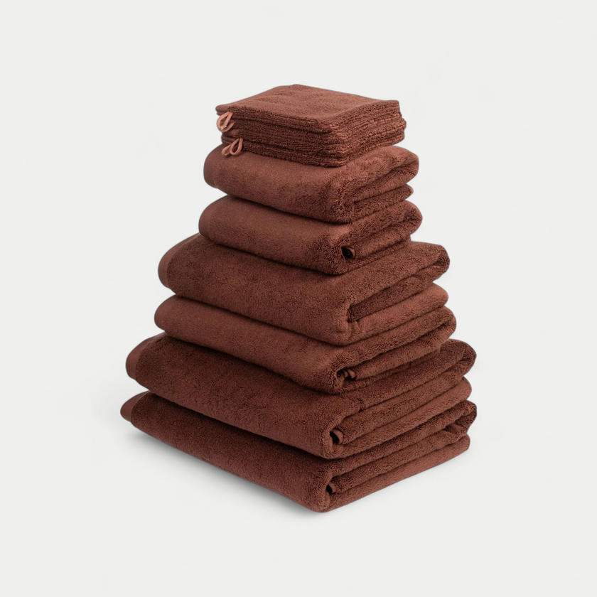 Towel set Spa Complete (10 pcs) | Chestnut