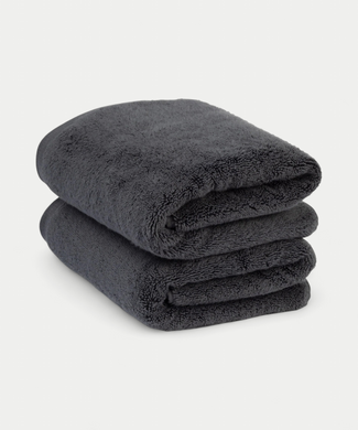 Handdoek zero-twist katoen 50x100 cm (2 st.) | Antraciet