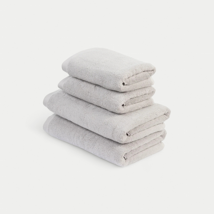 Towel set Essential (4 pcs) | Silver Grey