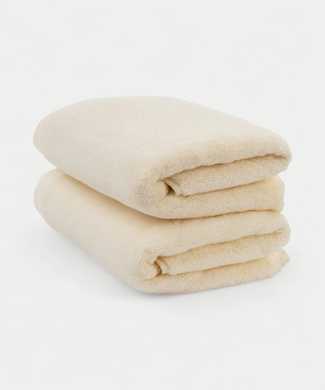 Handdoek zero-twist katoen 50x100 cm (2 st.) | Cream