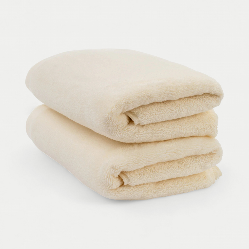 Towel zero-twist cotton 50x100 cm (2 pcs) | Cream