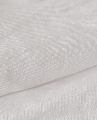 Fitted Sheet 100% Washed Linen | White