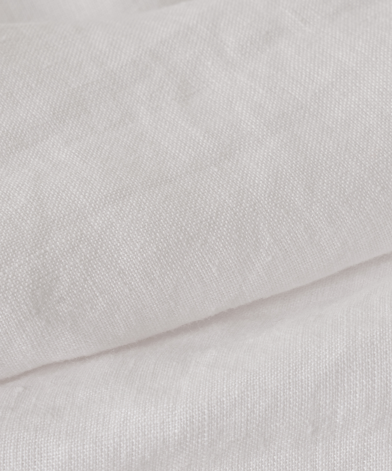 Fitted Sheet 100% Washed Linen | White