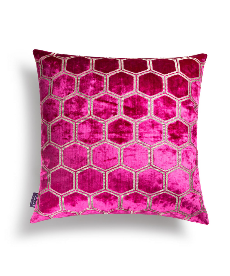 Manipur Decorative Pillow | Fuchsia