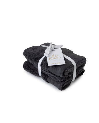 DOUXE Guest Towel - 40x60 cm - Zero Twist (2 pcs) - Anthracite