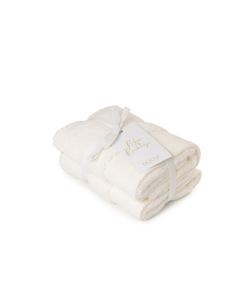 DOUXE Guest Towel Large - 40x60 cm - Zero Twist (2 pcs) - Cream