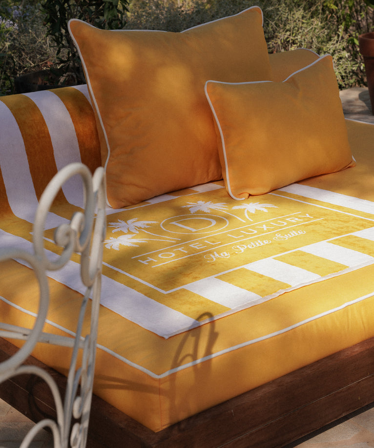 Beach Towel Cannes Beach Yellow Hotel Luxury