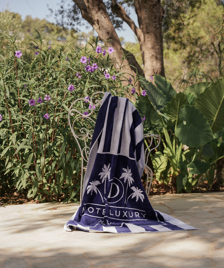 Beach Towel Cap Ferrat Blue Hotel Luxury