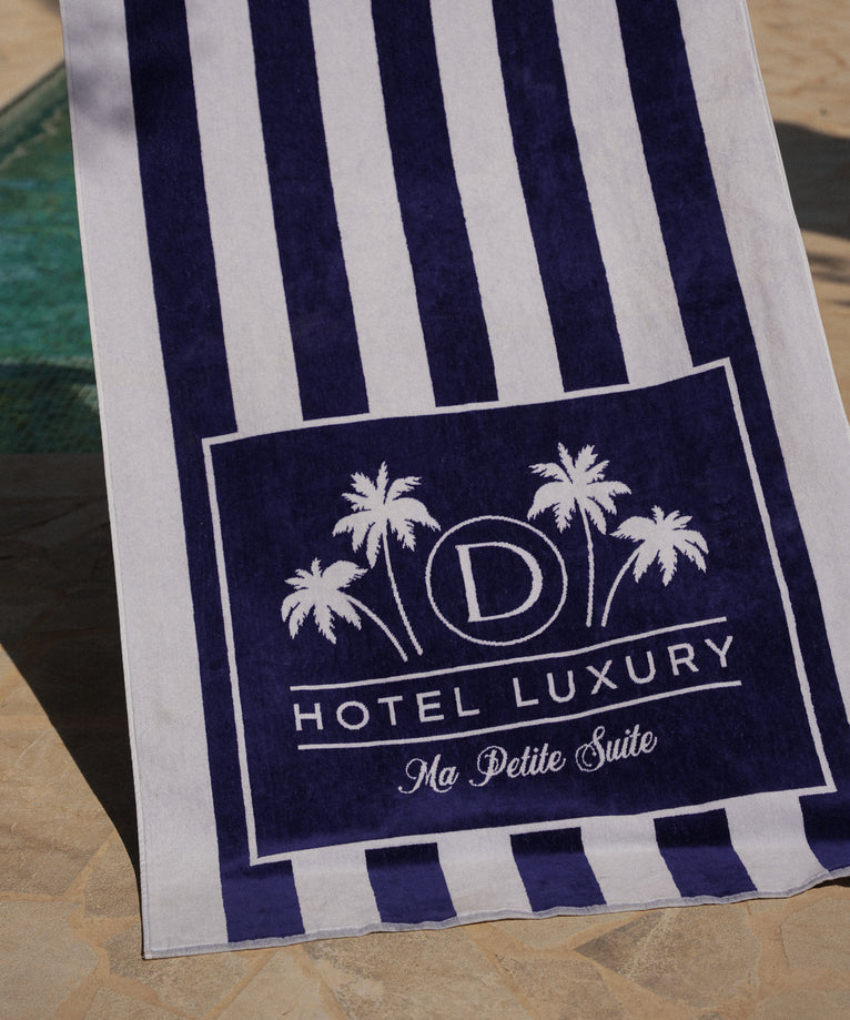 Beach Towel Cap Ferrat Blue Hotel Luxury