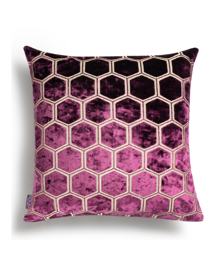 Manipur Decorative Pillow | Damson