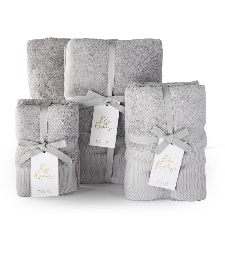 Hotel towels from Douxe | Luxury set | Light gray