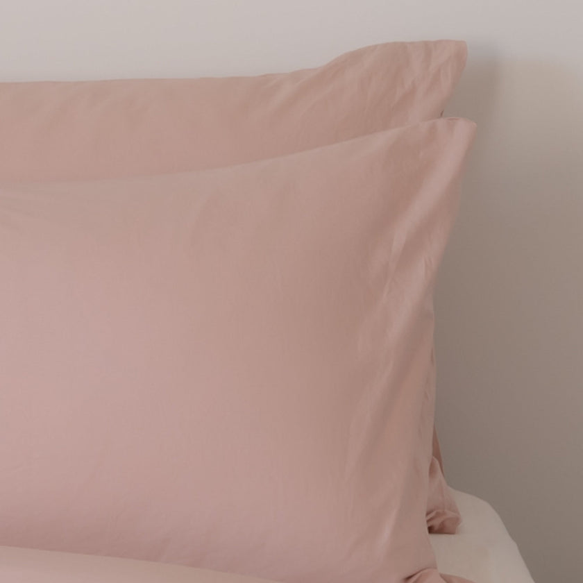 Egyptian cotton pillowcase | Douxe Percal Cotton | Pink