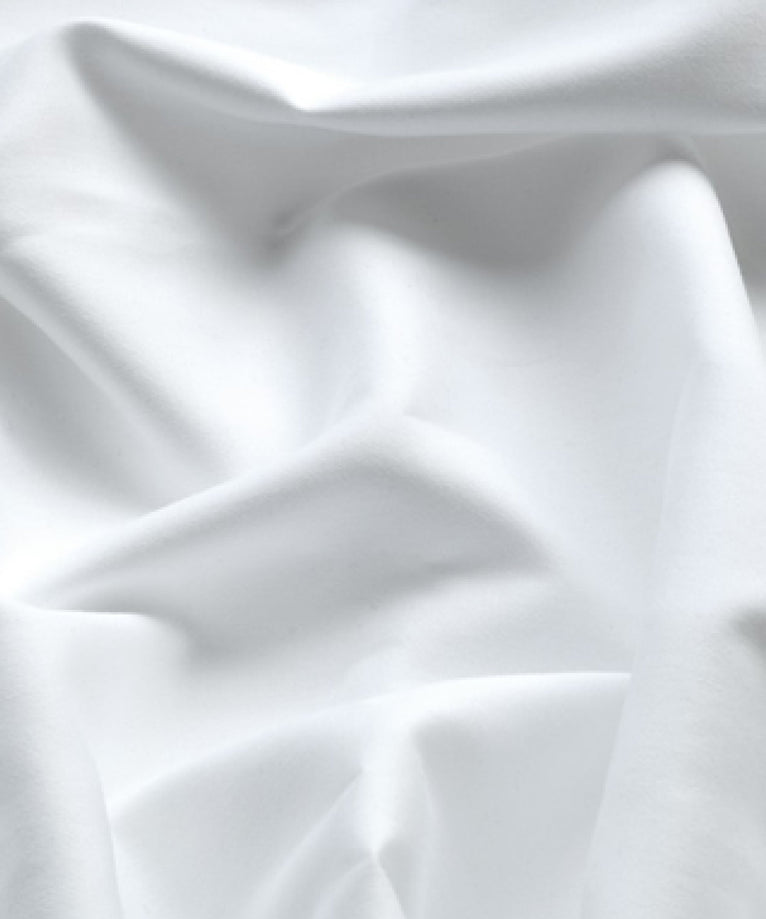 Egyptian cotton sheet Satin | DOUXE Hotel quality | White