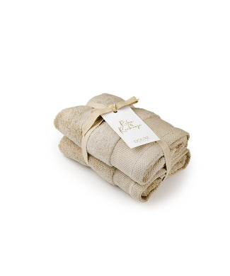 DOUXE Hotel Towel - 40x60 cm - Zero Twist - Latte (2pcs)