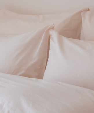 Single Pillow Case Egyptian Cotton - 400TC Percal - Pearl White