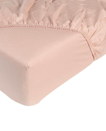 Fitted sheet Egyptian cotton | Percal 400TC | blush pink