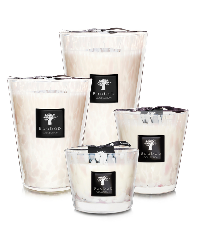 Scented candle White Pearls Baobab