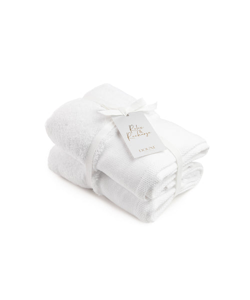 DOUXE Hotel Towel - 50x100 cm - Zero Twist (2 pcs) - Silver Grey