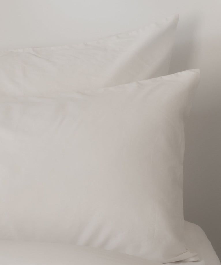 Egyptian cotton pillowcase | Percal cotton White