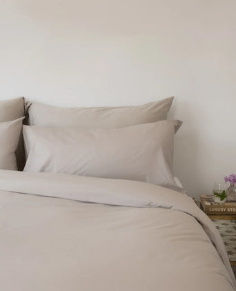 Duvet Cover Percale Greige 240x220 cm