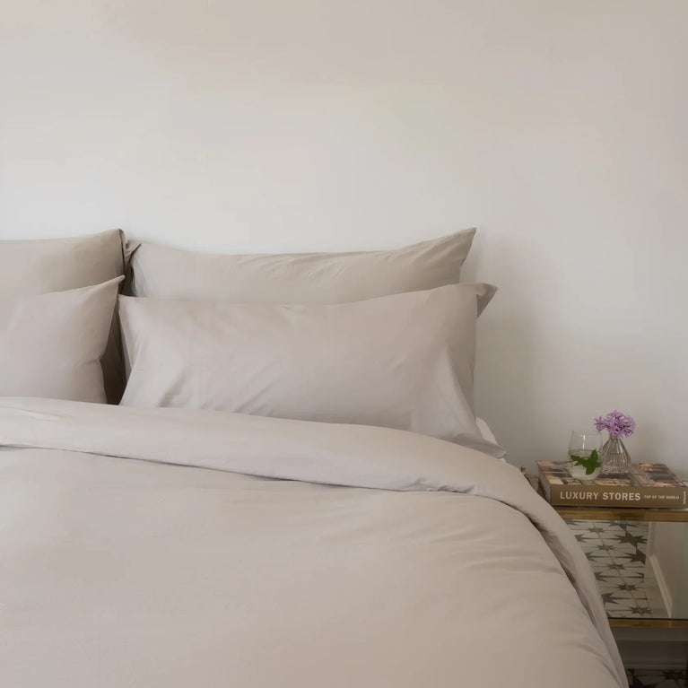 Duvet Cover Percale Greige 240x220 cm
