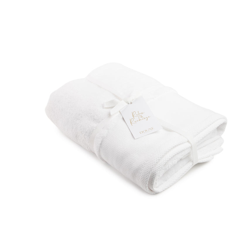 DOUXE Hotel Towel - 70x140 cm - Zero Twist - White